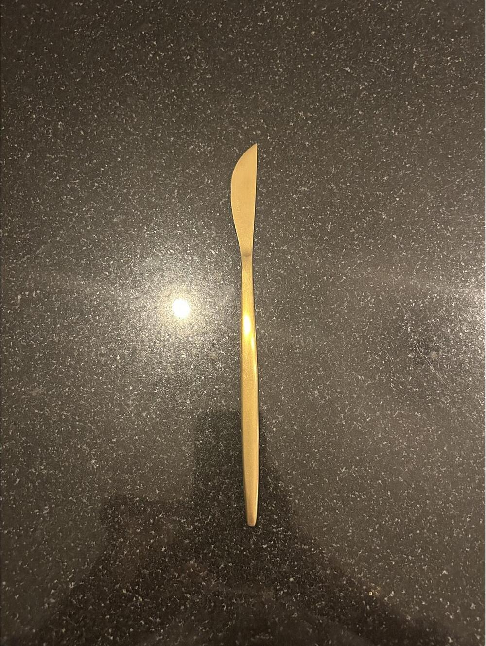 Cutipol Moon Matte Gold Flatware Knife